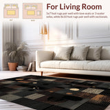 Ultra Soft Area Rug, Non Slip, Stain Resistant, Washable Area Rugs for Living Room, Bedroom, Vibrant Multicolor Cheetah Artwork(Brown)