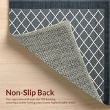 Ultra Soft Area Rug, Non Slip, Stain Resistant, Washable Area Rugs for Living Room, Bedroom, Premium Grey Commercial Entrance Area Rug With Rubber Border Protection(Gray)