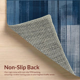 Elegant Navy Grey Abstract Waves(Blue)