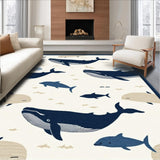 Distinctive Contemporary Whale Artwork(Beige)