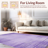 Ultra Soft Area Rug, Non Slip, Stain Resistant, Washable Area Rugs for Living Room, Bedroom, Vibrant Cozy Shaggy Atmosphere(Purple)