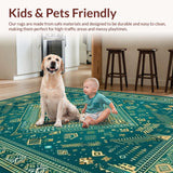 Whimsical Colorful Rag Weave(Green)