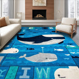 Cozy Underwater Alphabetic Illustration(Blue)