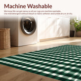 Chic White Plaid Decorative Layering(Green)