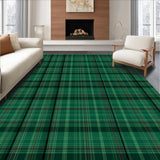 Chic White and Green Plaid(Green)