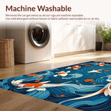 Vibrant Koi Fish Motif(Blue)