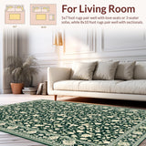 Lush Green Botanical Motif(Black)