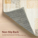 Ultra Soft Area Rug, Non Slip, Stain Resistant, Washable Area Rugs for Living Room, Bedroom, Beige Rustic Featuring Speckle Motifs and Boho Chic Vibes(Beige)