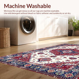Eclectic Colorful Circular Motif(White)