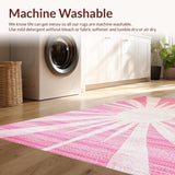 Charming Pastel Sunburst Motif(Pink)