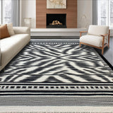 Exotic Striped Monochrome Aesthetic(Black)