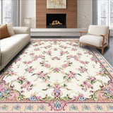 Ultra Soft Area Rug, Non Slip, Stain Resistant, Washable Area Rugs for Living Room, Bedroom, Charming Coquette Bow Design Rug Adorable Pink Bow Area Rug for Home(Pink)