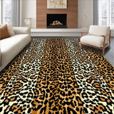 Ultra Soft Area Rug, Non Slip, Stain Resistant, Washable Area Rugs for Living Room, Bedroom, Bold Safari Inspired Decor(Brown)