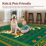 Artistic Geometric Tiger Motif(Green)