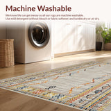 Ultra Soft Area Rug, Non Slip, Stain Resistant, Washable Area Rugs for Living Room, Bedroom, Chic Neutral Braided Visual Harmony(Gray)
