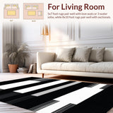 Chic Minimalist Reversible Stripes(Black)