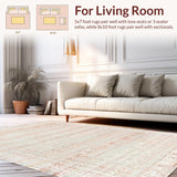 Ultra Soft Area Rug, Non Slip, Stain Resistant, Washable Area Rugs for Living Room, Bedroom, Cute Girl Living Room Decor(Pink)