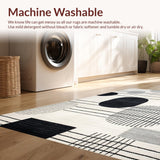 Modern Monochrome Abstract Composition(Black)