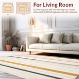Long Runner Berber Stripes Heritage Trails Collection Beige(Beige)