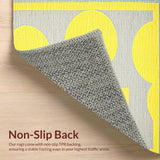 Ultra Soft Area Rug, Non Slip, Stain Resistant, Washable Area Rugs for Living Room, Bedroom, Adorable Fun Sunbeam Concept(Yellow)