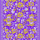 Ultra Soft Area Rug, Non Slip, Stain Resistant, Washable Area Rugs for Living Room, Bedroom, Rustic Artful Floral Touch(Purple)