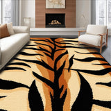 Ultra Soft Area Rug, Non Slip, Stain Resistant, Washable Area Rugs for Living Room, Bedroom, Animal Print Black and Brown Entryway Mat(Beige)