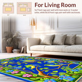 Eclectic Blue and Green Wildlife Design(Blue)