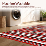 Vibrant Earth Tone Geometric Weave(Red)