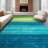 Ultra Soft Area Rug, Non Slip, Stain Resistant, Washable Area Rugs for Living Room, Bedroom, Rustic Minimalist Line Art(Green)