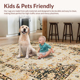 Contemporary Low Pile Ogee Aesthetic(Beige)