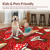 Colorful Mushroom Print with Cheer(Red)