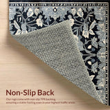 Luxe Charcoal Flower Aesthetic(Blue)