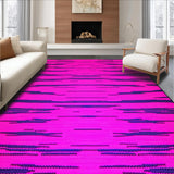 Ultra Soft Area Rug, Non Slip, Stain Resistant, Washable Area Rugs for Living Room, Bedroom, Funky Colorful Animal Motif(Pink)