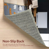 Ultra Soft Area Rug, Non Slip, Stain Resistant, Washable Area Rugs for Living Room, Bedroom, Playful Cartoonish Animal Pattern(Gray)