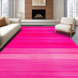 Ultra Soft Area Rug, Non Slip, Stain Resistant, Washable Area Rugs for Living Room, Bedroom, Energetic Modern Layered Design(Pink)