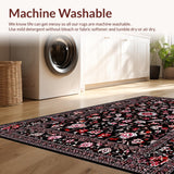 Contemporary Floral Geometric Fusion(Black)