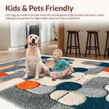Ultra Soft Area Rug, Non Slip, Stain Resistant, Washable Area Rugs for Living Room, Bedroom, Funky Long Cat Dorm Rug for Preppy Rooms(Gray)