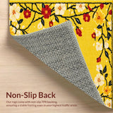 Artistic Seasonal Flower Patchwork Design(Yellow)