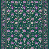 Ultra Soft Area Rug, Non Slip, Stain Resistant, Washable Area Rugs for Living Room, Bedroom, Artistic Pastel Floral Composition(Green)