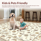 Graceful Creamy Ornate Flourish(Beige)