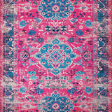 Ultra Soft Area Rug, Non Slip, Stain Resistant, Washable Area Rugs for Living Room, Bedroom, Modern Floral Stain Resistant Bedroom Area Rug(Pink)