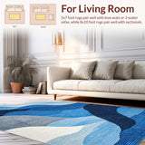 Elegant Abstract Blue Tones(Blue)