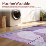 Ultra Soft Area Rug, Non Slip, Stain Resistant, Washable Area Rugs for Living Room, Bedroom, Cute Room Decor Bow Rug Lavender Uno Reverse Aesthetic Area Carpet(Purple)