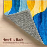 Stylish Dynamic Color Block Style(Blue)