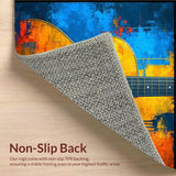 Chic Abstract Guitar Silhouette(Blue)