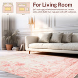 Ultra Soft Area Rug, Non Slip, Stain Resistant, Washable Area Rugs for Living Room, Bedroom, Modern Playful Color Splash(Beige)