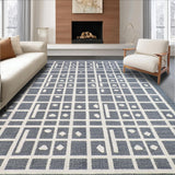 Ultra Soft Area Rug, Non Slip, Stain Resistant, Washable Area Rugs for Living Room, Bedroom, Playful Dog Themed Whimsical Style(Gray)