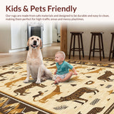 Eco Friendly Safari Style Floor Decor(Beige)