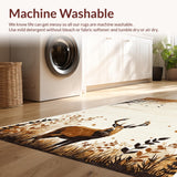 Ultra Soft Area Rug, Non Slip, Stain Resistant, Washable Area Rugs for Living Room, Bedroom, Luxurious Anti-Skid Beige Rug for Elegant Living Room Spaces(Beige)