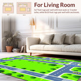 Bright Multicolor Pathway Scene(Green)